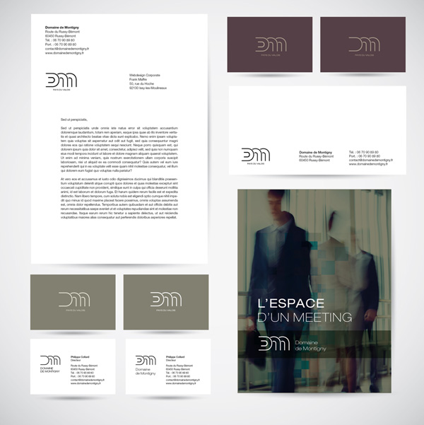 Domaine de Montigny - Projet charte graphique